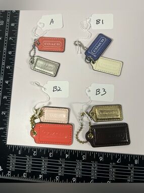 Coach Hangtag Bag Charm Key Fob Replacement Sold Separately